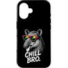 Gamer Coole Sprüche Lustiges Fun Shirt C Custodia per iPhone 16 Chill Bro Cooler Tapir Occhiali da Sole Scritta Divertente Gamer