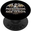 Funny Gamer Sayings & Funny Gaming Desig Non sto procrastinando (Sto facendo missioni secondarie) Dragon Gamer PopSockets PopGrip Adesivo