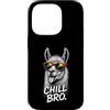 Gamer Coole Sprüche Lustiges Fun Shirt C Custodia per iPhone 14 Pro Chill Bro Cooler Lama Alpaca Occhiali da sole Fun Scritta Gamer