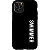Funny Swimmer Tees & Gifts Custodia per iPhone 11 Pro Nuotatore verticale