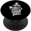 Gamer Coole Sprüche Lustiges Fun Shirt C Chill Bro Cooler - Bottiglia da letto con occhiali da sole, con scritta divertente PopSockets PopGrip Adesivo