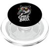 Gamer Coole Sprüche Lustiges Fun Shirt C Chill Bro Cooler Tapir Occhiali da sole Fun Scritta Divertente Gamer PopSockets PopGrip per MagSafe