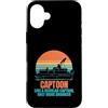 CAPTOON BOATING Memes Custodia per iPhone 16 Plus CAPTOON COME UN CAPITANO REGOLARE SOLO Ubriaco Divertente Barca Meme