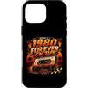 Retro 1980 Cassette Tape Born Year Eight Custodia per iPhone 16 Pro Max Born In 1980 Forever On Tape Colonna sonora Life