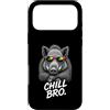 Gamer Coole Sprüche Lustiges Fun Shirt C Custodia per iPhone 17 Pro Max Chill Bro Cooler - Occhiali da sole con cinghiale e scritta divertente