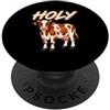 Funny Brown Cow Tees Holy Brown Mucca Divertente Fattoria Amante Animali Parole Gioco di parole Umorismo PopSockets PopGrip Adesivo