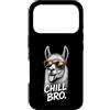Gamer Coole Sprüche Lustiges Fun Shirt C Custodia per iPhone 17 Pro Chill Bro Cooler Lama Alpaca Occhiali da sole Fun Scritta Gamer