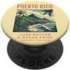 Studio di Cultura Caraibica Arte Tropicale di Porto Rico con Vibes dell'Isola PopSockets PopGrip Adesivo