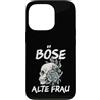 NextLevel Merch Custodia per iPhone 13 Pro Böse Alte Donna Vintage Teschio con frase sarcastica