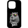 Gamer Coole Sprüche Lustiges Fun Shirt C Custodia per iPhone 15 Pro Chill Bro Cooler Capybara Occhiali da Sole Scritta Divertente Gamer