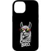 Gamer Coole Sprüche Lustiges Fun Shirt C Custodia per iPhone 14 Chill Bro Cooler Lama Alpaca Occhiali da sole Fun Scritta Gamer