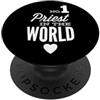 Idee regalo per sacerdoti, chiese e pred Il miglior prete del mondo PopSockets PopGrip Adesivo