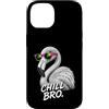 Gamer Coole Sprüche Lustiges Fun Shirt C Custodia per iPhone 14 Chill Bro Cooler Flamingo Occhiali da sole con scritta divertente Gamer