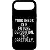 Sarcastic Witty Email Communication Humo Custodia per iPhone Air La tua casella di posta è una futura deposizione Spiritosa Uomini Donne