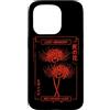 Red Spider Lily Flower Manga Aesthetic A Custodia per iPhone 15 Pro Red Spider Gigli Giapponese Tokyo Streetwear Anime Estetica