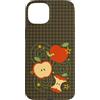 Applecore Whimsy Twee y2k Apple Graphic Custodia per iPhone 15 Plus Apple y2k Kawaii Cute Vintage 90s Retro Brown Grunge Teen