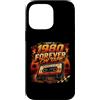 Retro 1980 Cassette Tape Born Year Eight Custodia per iPhone 14 Pro Max Born In 1980 Forever On Tape Colonna sonora Life
