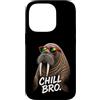 Gamer Coole Sprüche Lustiges Fun Shirt C Custodia per iPhone 14 Pro Chill Bro Cooler Walross Walrus Occhiali da sole con scritta Gamer