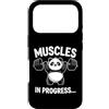 Funny Panda Weightlifting Muscles In Pro Custodia per iPhone 17 Pro Divertente Panda Sollevamento Pesi Muscoli In Progress Palestra Umorismo