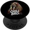 Gamer Coole Sprüche Lustiges Fun Shirt C Chill Bro Cooler Walross Walrus Occhiali da sole con scritta Gamer PopSockets PopGrip Adesivo