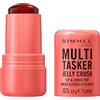 Rimmel London Rimmel Multi-Tasker Jelly Crush Blush e Lip Stain, Profumazione alla pesca, Formula leggera e idratante, 8.5 g, 300 Peachy Punch