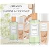 Chanson d'Eau, Cofanetto Regalo Donna Les Eaux du Monde, Jasmine & Coconut, Confezione con Eau de Toilette Jasmine 100 ml e Acqua Profumata per Corpo e Capelli Coconut 75 ml