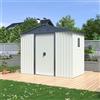 Parama Casetta da giardino in acciaio zincato bianco e antracite 1,31x2,36xh1,90 m con finestra - 3 mq - 57