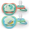 PHILIPS AVENT SUCCHIETTI AIR NOTTE 6-18M CON ANIMALI CAMALEONTE SCIMMIA 2 PEZZI