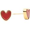 GM INDUSTRIE ITALIANE Srl ATELIER 163 ORECCHINO CUORE SMALTATO ROSSO