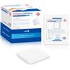 AIESI® Garze sterili per medicazione 10x10 cm (100 pezzi) in confezione singola PHARMACOMPRESS, Compresse in cotone piegate