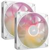 Corsair iCUE LINK RX140 MAX RGB Case per computer Ventilatore 14 cm Bianco 2 pz