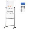 VEVOR Lavagna Magnetica Bianca Cancellabile a Secco Area da Scrivere 122x61,1 cm