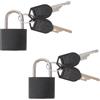Yardenfun Mini Lucchetto con Chiave in Ottone Giallo 20mm, Set 2 Pezzi, Lucchetto da Viaggio per Armadietto, Valigia e Piccole Borse, Resistente alla Corrosione, Colori Vivaci, Leggero