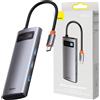 Baseus WKWG020013 dock/riproduttore di porte per laptop USB 3.2 Gen 1 (3.1 Gen 1) cablato Type-C grigio