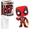 FUNKO POP CULTURE MARVEL DEADPOOL POLLO DI GOMMA 116 FIGURINA IN VINILE NUOVA Funko
