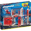 PLAYMOBIL 9462 Caserma dei pompieri con elicottero, City Action, Per bambini dai 4 anni in su, Misto