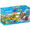 PLAYMOBIL StarterPack Madre e bambino con amaca My Life, 29 pezzi, figura colorata UV, accessori rimovibili