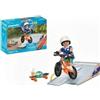 PLAYMOBIL Rider con rampa, skateboard e BMX, My Life, confezione promozionale, 17 pezzi, 4+ anni