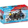 PLAYMOBIL City Action Unità speciali Elicottero da trasporto, 117 pezzi, con effetti sonori e luminosi, dai 5 anni in su