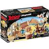 PLAYMOBIL Asterix Numerobis e la battaglia per il palazzo, sede romana, 56 pezzi, 5 personaggi + Idefix