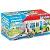PLAYMOBIL Autobus scolastico City Life, 53 pezzi, con rampa per sedie a rotelle, incluse 3 figurine