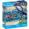PLAYMOBIL Pirates, Pirata con polpo gigante, 71419, 44 pezzi, multicolore, dai 4 anni in su, cannone incluso
