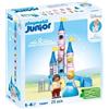 PLAYMOBIL Junior Castello di Cenerentola 71457, Disney, con scivolo, torri impilabili, dai 12 mesi in su