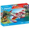 PLAYMOBIL Action Heroes Hydravion con pompiere, aereo antincendio, personaggio, animali, dai 4 anni in su