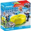 PLAYMOBIL Action Heroes Pompieri con cuscino di salvataggio, 71465, 3 personaggi, dai 4 anni in su