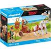 PLAYMOBIL Asterix Carro romano con cavalli, Bruto, 2 personaggi, 31 pezzi