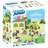 PLAYMOBIL Junior Fattoria con trattore e animali 71656, personaggi, giocattoli didattici per neonati e bambini dai 18 mesi in su
