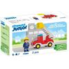 PLAYMOBIL Junior Camion dei pompieri 71683, dai 18 mesi, con scala girevole, figura di pompiere inclusa