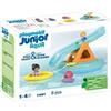 PLAYMOBIL Junior Isola con scivolo acquatico 71687, giocattoli da bagno, dai 18 mesi, 2 personaggi, polipo bambino