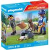PLAYMOBIL Action Heroes Poliziotto con cane da ricerca e ladro, 27 pezzi, dai 4 anni in su